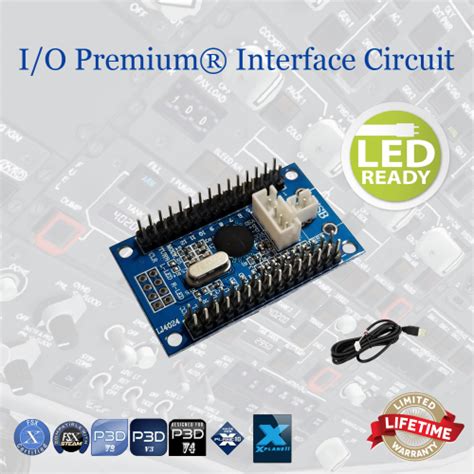 I/O Premium® Plug & Play 12-Input USB Interface Circuit I/O Card, LED Version