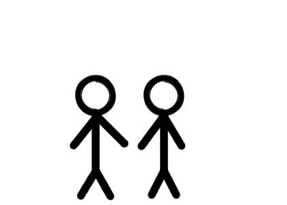 stick figures saying hi - Clip Art Library