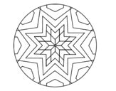 Dibujo de Mandala mosaico estrella para colorear | Mandalas para colorear, Imagenes de mandalas ...