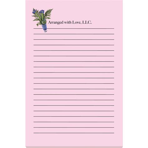 Adhesive Sticky Note Pads (4" x 6" w/ 25 Sheets) | Personalized Notepads