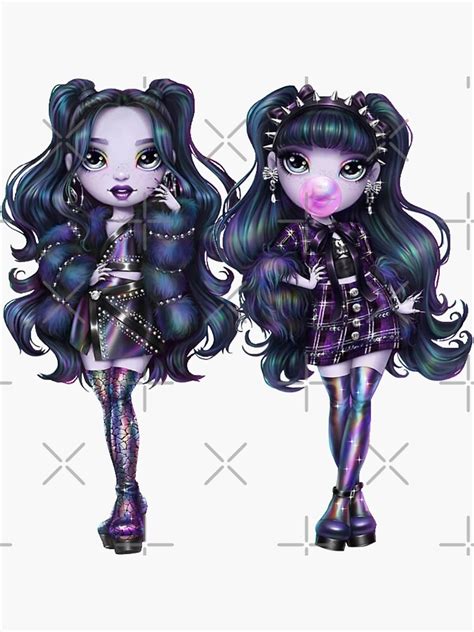 "Rainbow High Shadow High Twins Naomi and Veronica Storm" Sticker for ...