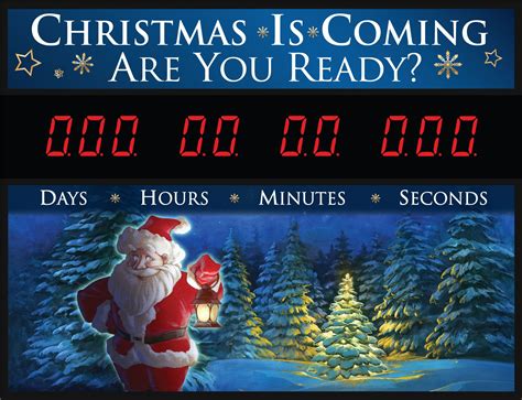 Christmas is coming are you ready? Countdown Sign | Countdown sign ...