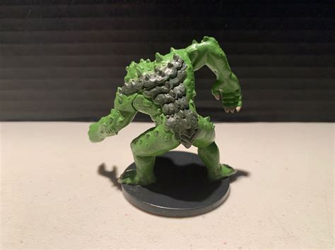 Green Slaad D&D Miniature Dungeons Dragons pathfinder Blood War fiend ...