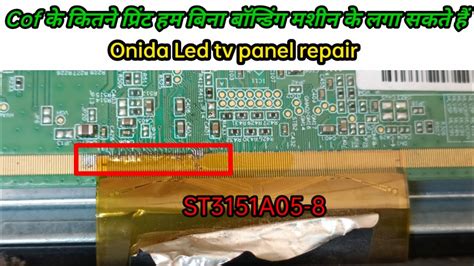 Onida Led tv panel - ST3151A05-8 repair - YouTube