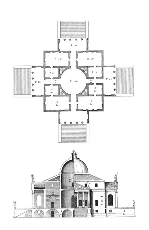 Villa Capra La Rotonda / Andrea Palladio | ArchEyes | Dessin ...