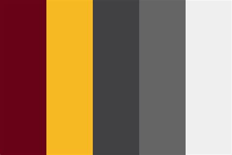 burgundy, yellow, plus greys (MontCo) Color Palette