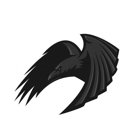 Raven Esport Gaming Mascot Logo Template | Crow logo, Photo logo design ...