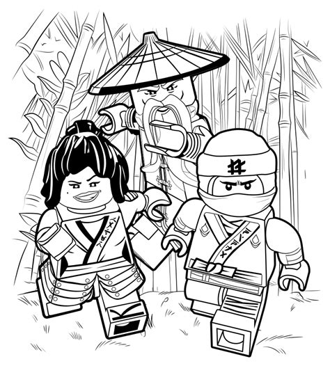 The lego Ninjago movie coloring pages to download and print for free