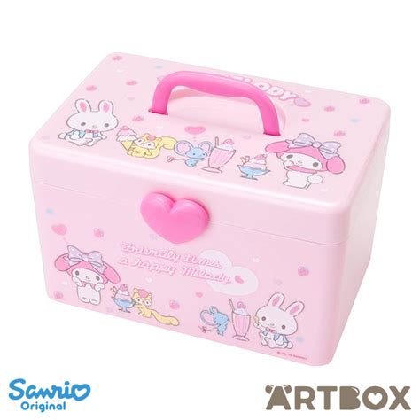 Buy Sanrio My Melody & Rhythm Pink Plastic Storage Box with Sections at ARTBOX