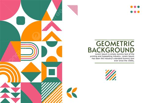 Simple Geometric Seamless Pattern Design With Colorful Element Background, Wallpaper, Colorful ...