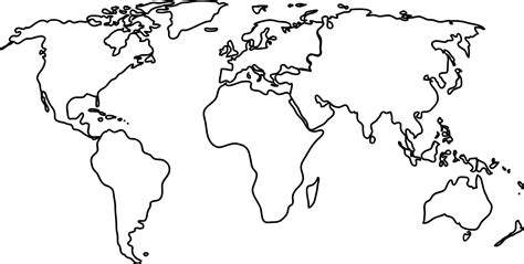 world map black and white, black and white world map | Harita, Eskiz, Çizim
