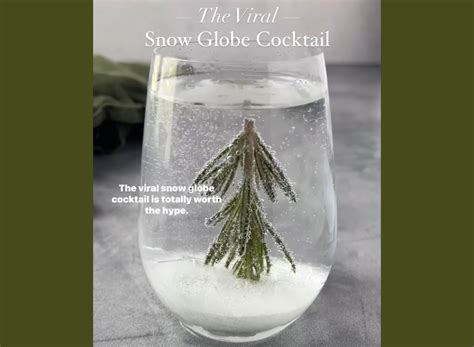 Everyone Is Making This Snow Globe Cocktail—and It's So Simple!