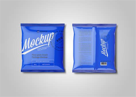 Free Plastic Snack Package Mockup