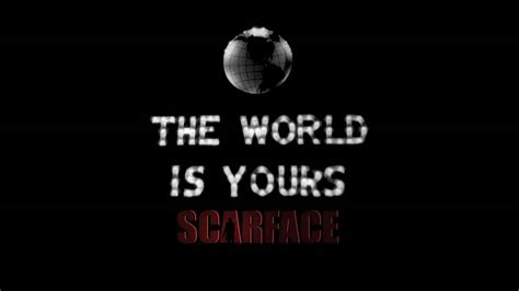 Download The World Is Yours Scarface Wallpaper | Wallpapers.com