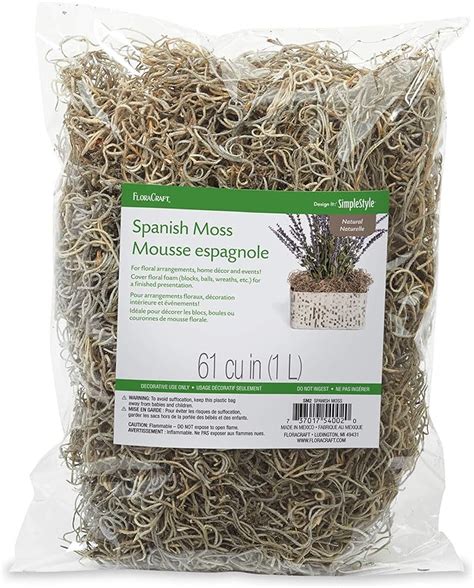 Amazon.com: FloraCraft Spanish Moss 8 Ounce Natural : Arts, Crafts & Sewing