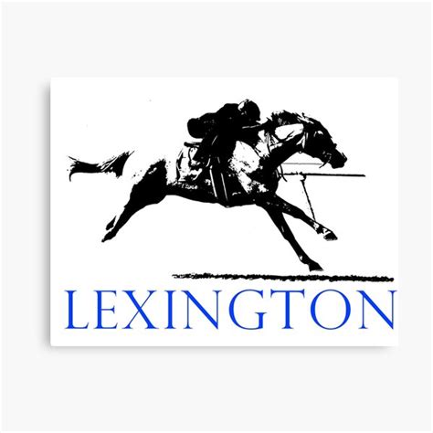 "Blue Lexington Race Horse" Canvas Print for Sale by Bobatts | Redbubble