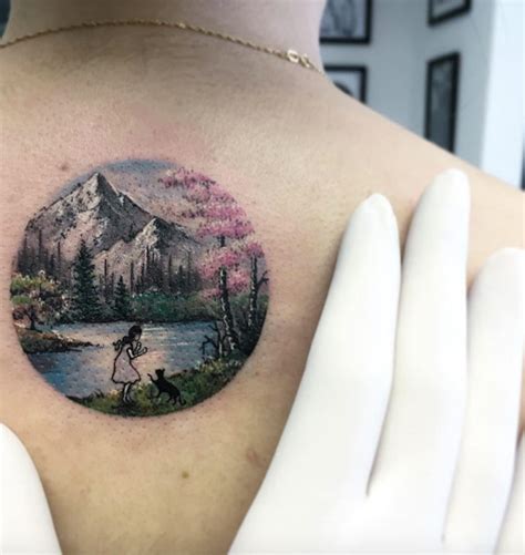 38 Gorgeous Landscape Tattoos Inspired by Nature - TattooBlend