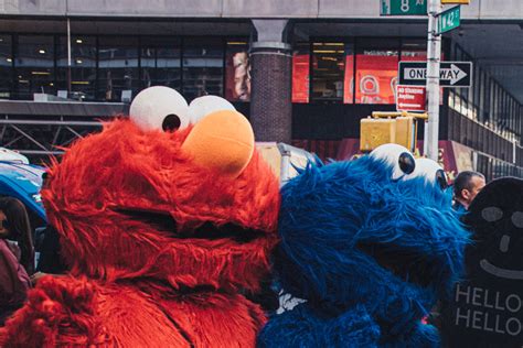 Elmo and Cookie Monster Mascots · Free Stock Photo