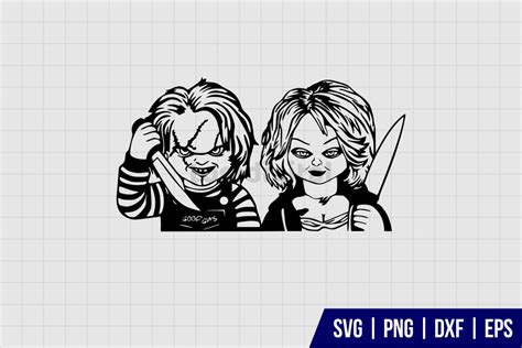 Chucky With Knife SVG - Gravectory