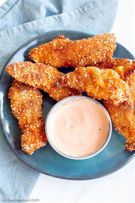 Oven Baked Chicken Strips - Flavor Mosaic