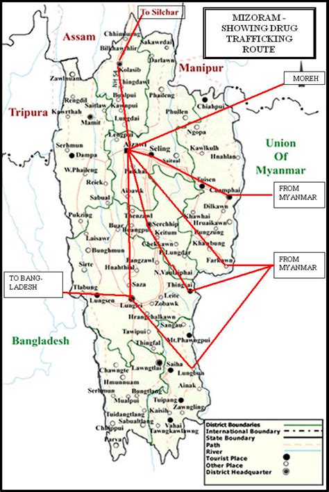 Mizoram Excise and Narcotics: Mizoram - Against drug trafficking