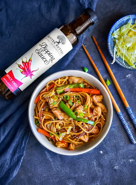 Spicy Chicken Chow Mein - Sutter Buttes Olive Oil Company