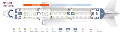 Seat Map and Seating Chart Airbus A350 900 Qatar Airways | Qatar airways, Seating plan, Qatar