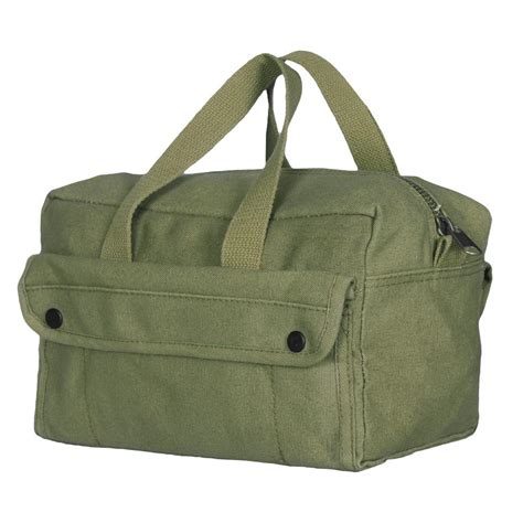 11 in. Mechanic's Tool Bag with 2-Pockets in Olive Drab-40-60 - The Home Depot