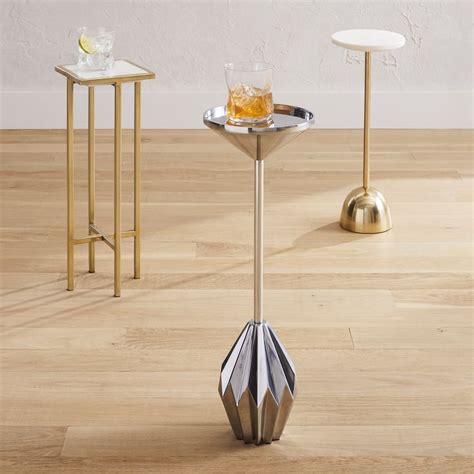 Faceted Brass Drink Table | west elm Australia