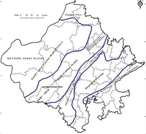 Aravali Ranges In India Map