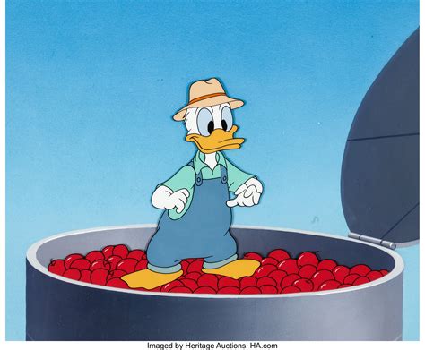 Donald Applecore Donald Duck Production Cel (Walt Disney, 1952). | Lot #97214 | Heritage Auctions
