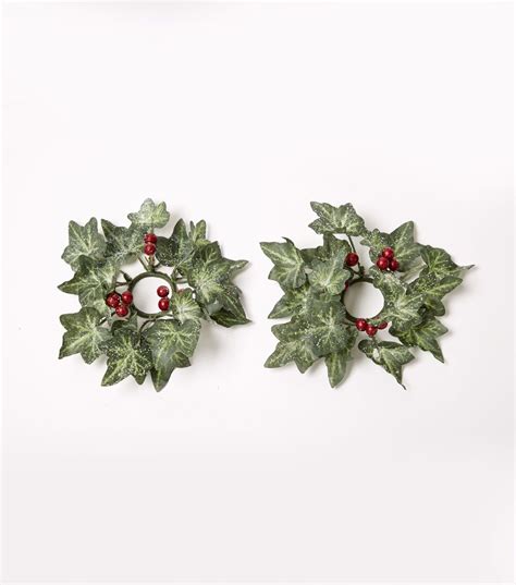 Blooming Holiday 5'' Ivy & Berry Mini Wreath-Green & Red | Mini wreaths, Holiday, Online craft store