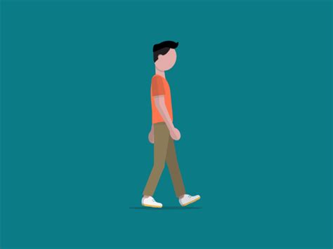 Slow Walk GIF on Behance | Walking gif, Walking animation, Motion design animation