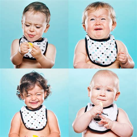 Babies Eating Lemons For A Photoshoot