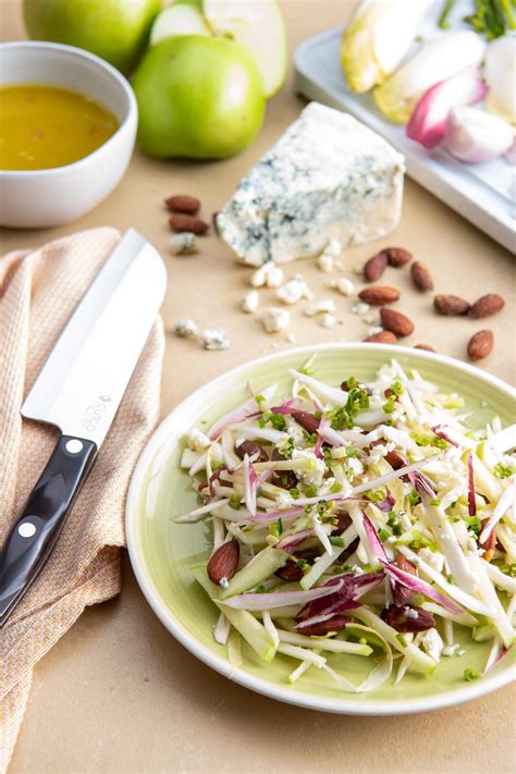 Endive, Apple and Blue Cheese Salad with Smoked Almonds | Recipe | Blue cheese salad, Endive ...