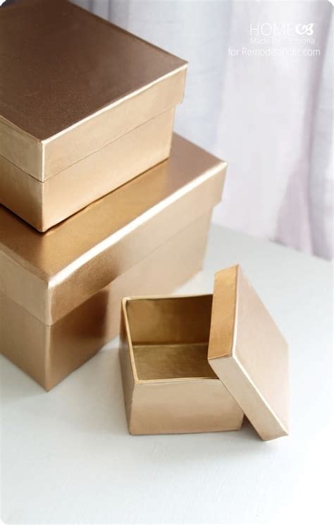 DIY Decorative Gold Storage Boxes - KnockOffDecor.com