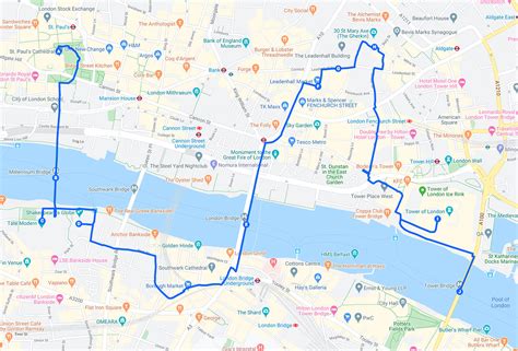 Printable Walking Map Of London