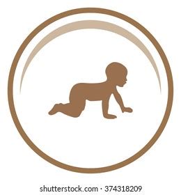 Baby Crawling Silhouette Vector Stock Vector (Royalty Free) 374318209 | Shutterstock