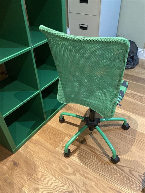 ikea desk office chair, swivel, adjustable, green | eBay