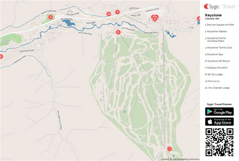 Keystone Printable Tourist Map | Sygic Travel