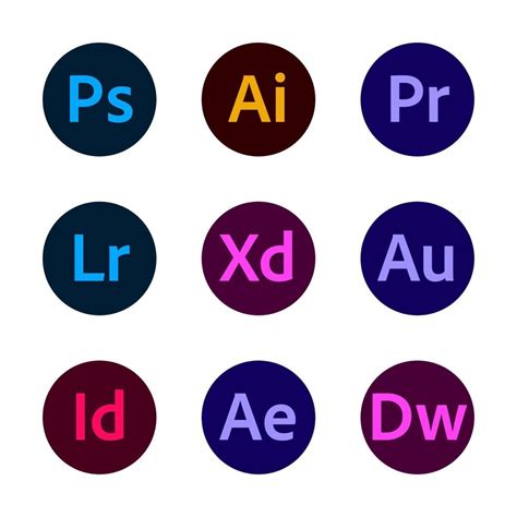 New Round Adobe Logos 9827529 Vector Art at Vecteezy