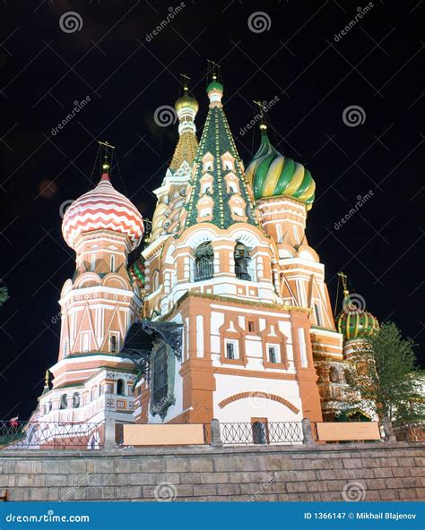 St.Basil Cathedral At Night 2 Royalty Free Stock Photography - Image: 1366147