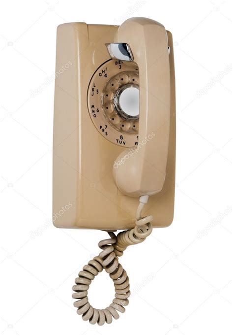 Old wall rotary phone, isolated Stock Photo by ©Sonar 30235739