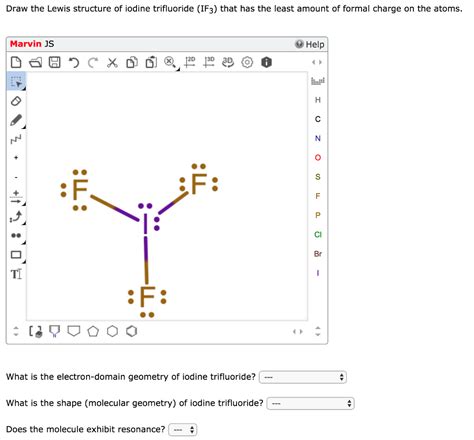 Solved Draw the Lewis structure of iodine trifluoride (IF3) | Chegg.com