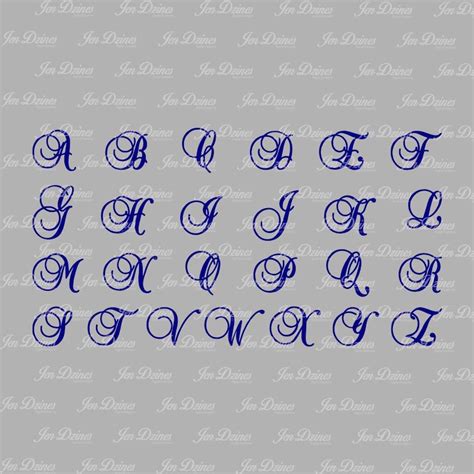 Single Letter Monogram SVG DXF EPS cutting file | Etsy