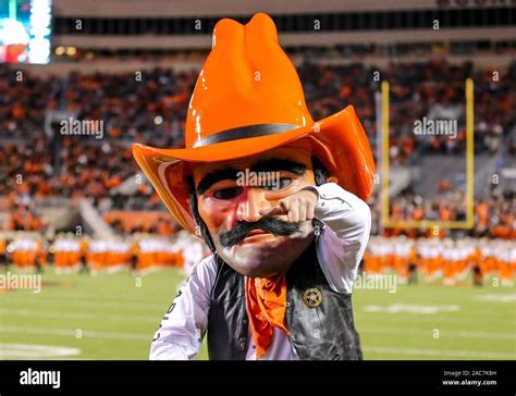 November 30, 2019: Oklahoma State mascot Pistol Pete during a football ...