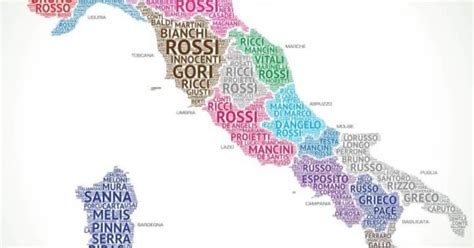 Most Common Surnames in Italy By Region – Brilliant Maps