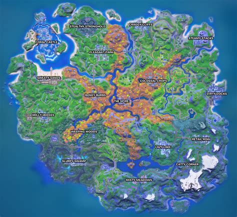 Fortnite Map Season 6 Fortnite Map Every New Location In Season 6 ...