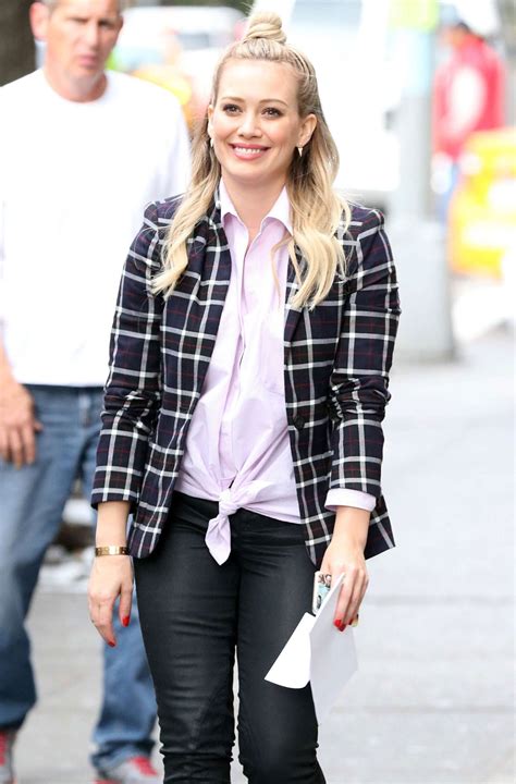 HILARY DUFF on the Set of Younger in New York - HawtCelebs