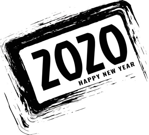Download New Year 2020 Font Logo Number For Happy Resolutions HQ PNG Image | FreePNGImg